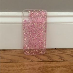 iPhone XR Nicole Miller glitter/clear phone case